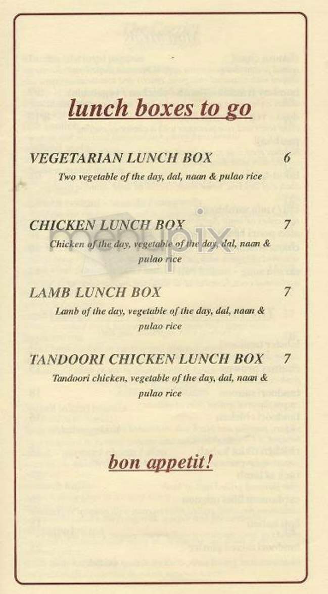 Mirchi - New York, NY menu_pic