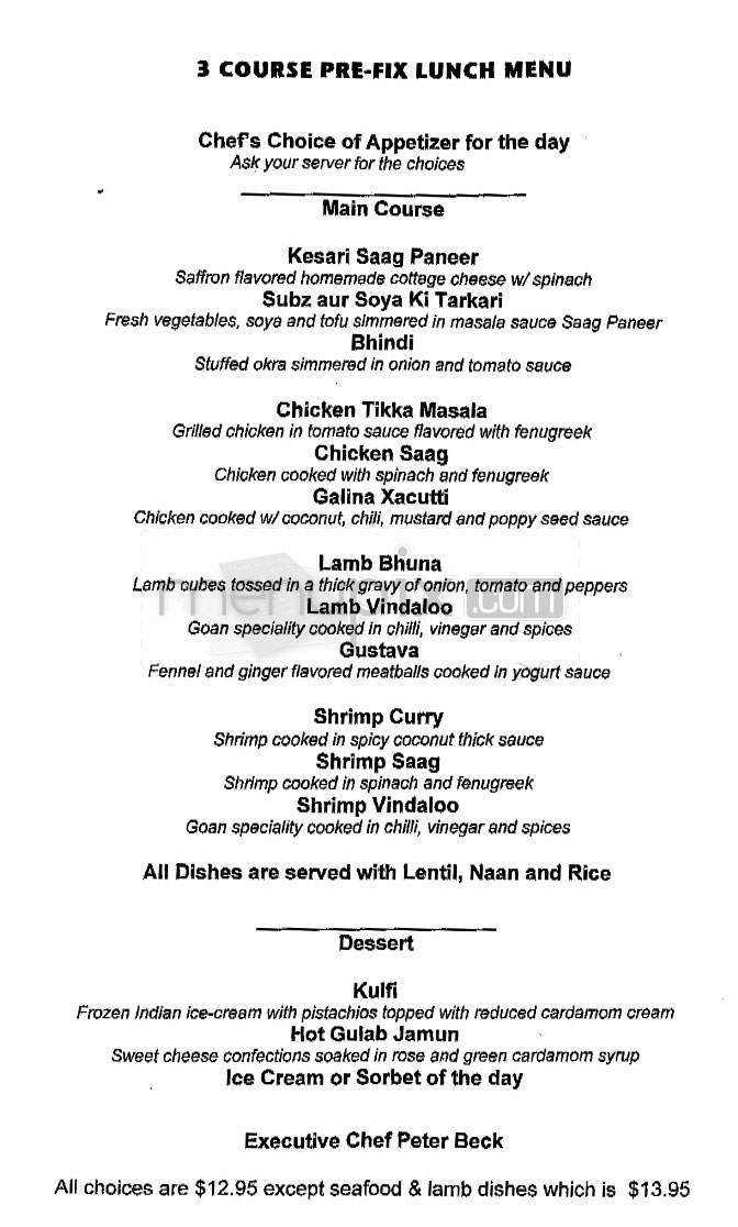 Moksha - New York, NY menu_pic