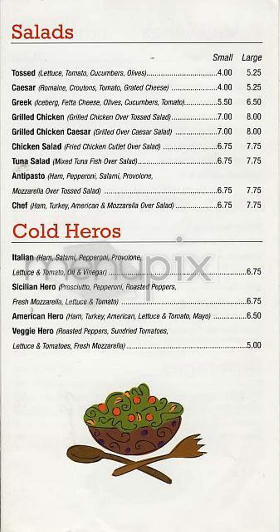 Mondello Pizzeria - New York, NY menu_pic