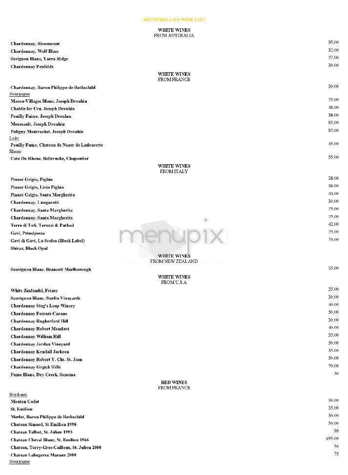 Montebello - New York, NY menu_pic
