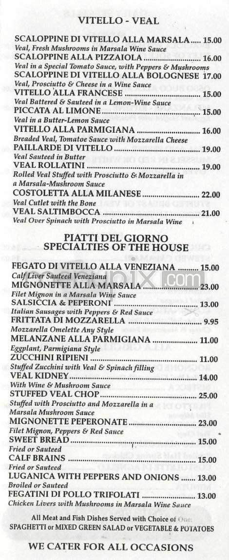 Monte's - New York, NY menu_pic