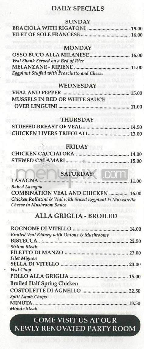 Monte's - New York, NY menu_pic