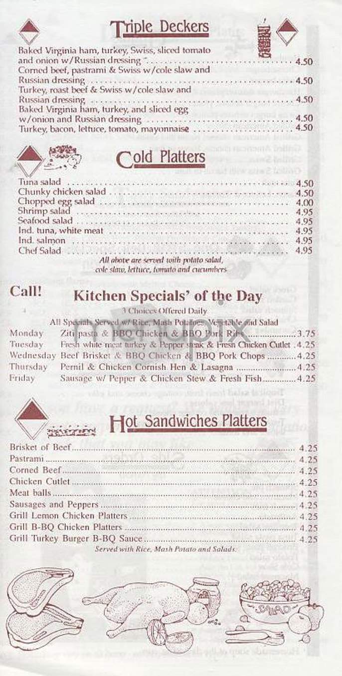 Moe's Deli - Grocery - New York, NY menu_pic