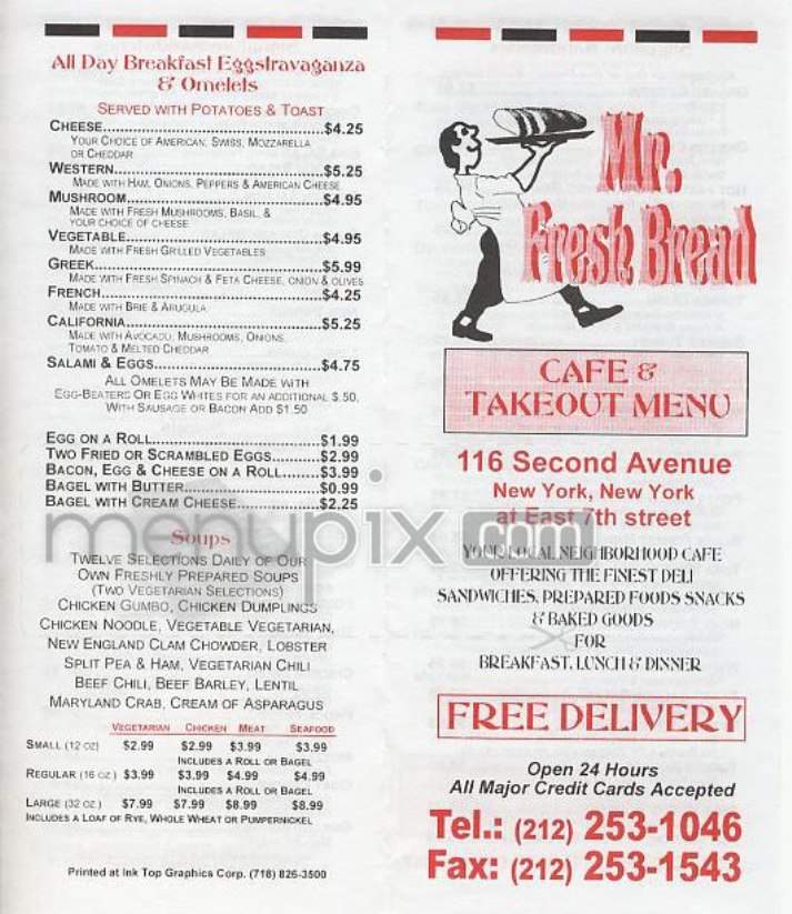 /302149/Mr-Fresh-Bread-New-York-NY - New York, NY
