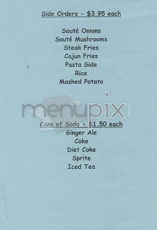 Mustang Sally's Saloon - New York, NY menu_pic