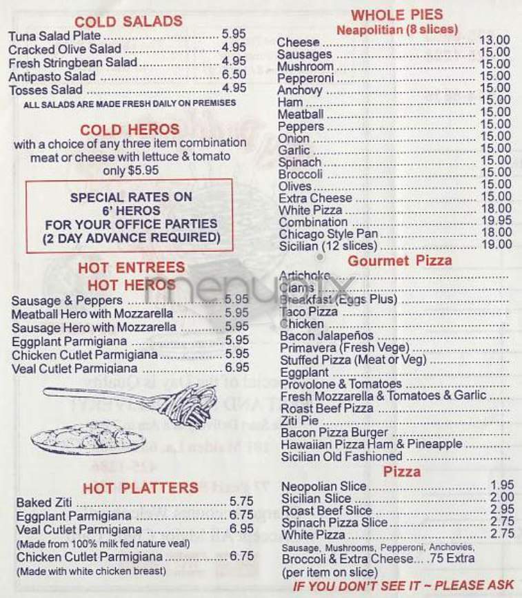 My Daddy's Pizza - New York, NY menu_pic