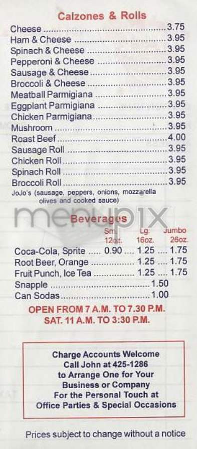 My Daddy's Pizza - New York, NY menu_pic
