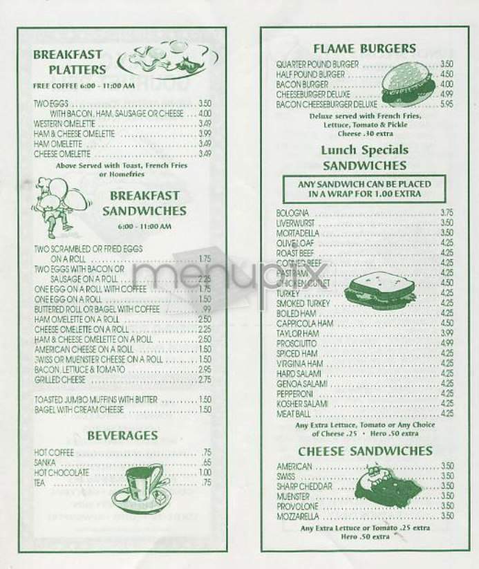 N.Y.C. Gourmet Deli - New York, NY menu_pic