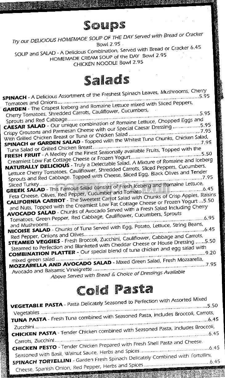 Naturally Delicious - New York, NY menu_pic
