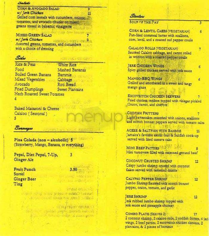 Negril Chelsea - New York, NY menu_pic