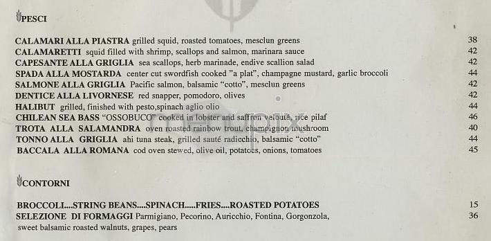 Nello's - New York, NY menu_pic