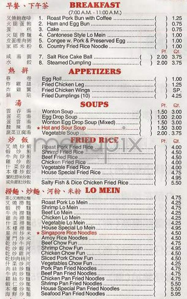 New Chinatown Palace - New York, NY menu_pic