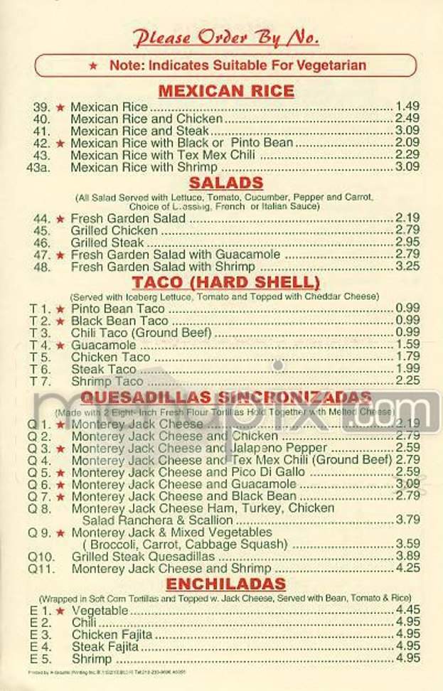 New Fresh Tortillas - New York, NY menu_pic