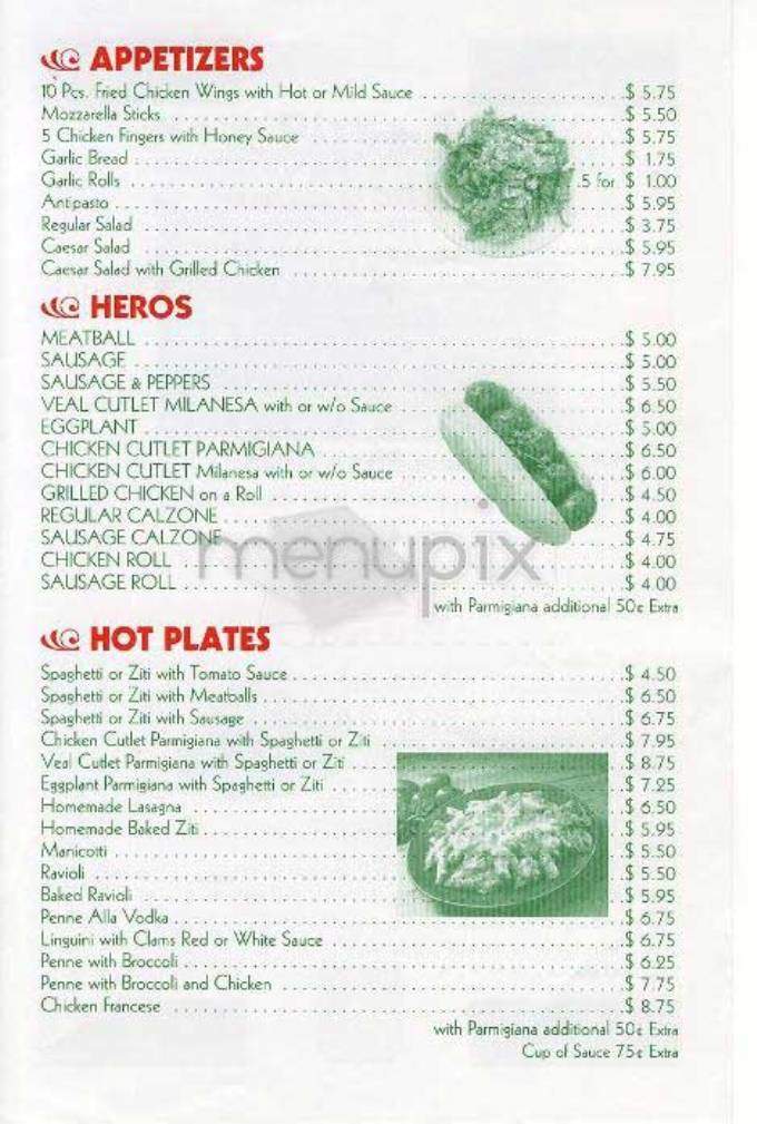 New Pizza Town - New York, NY menu_pic