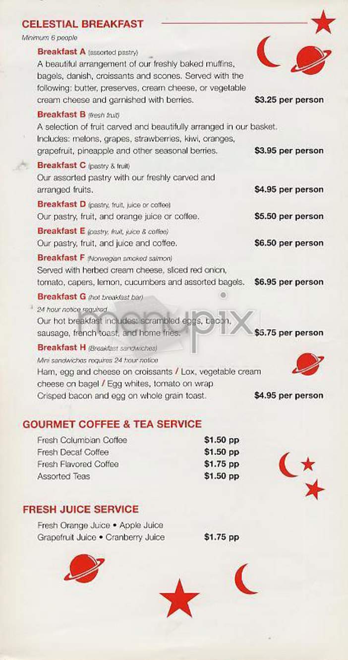 New Star Cafe - New York, NY menu_pic
