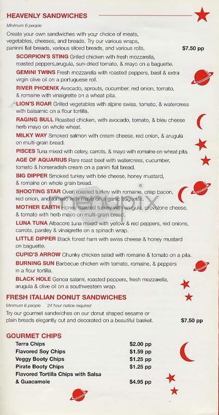 New Star Cafe - New York, NY menu_pic