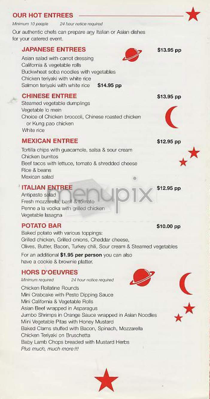 New Star Cafe - New York, NY menu_pic