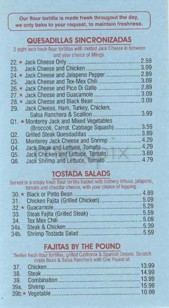 New Taco Express - New York, NY menu_pic