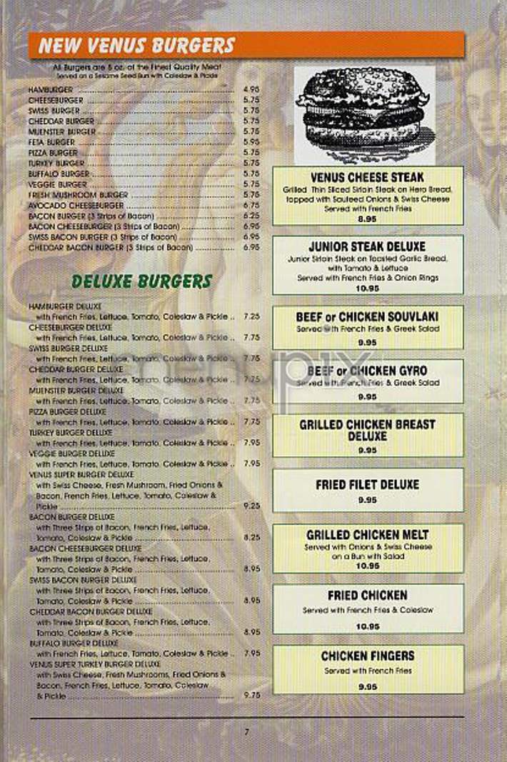 New Venus - New York, NY menu_pic