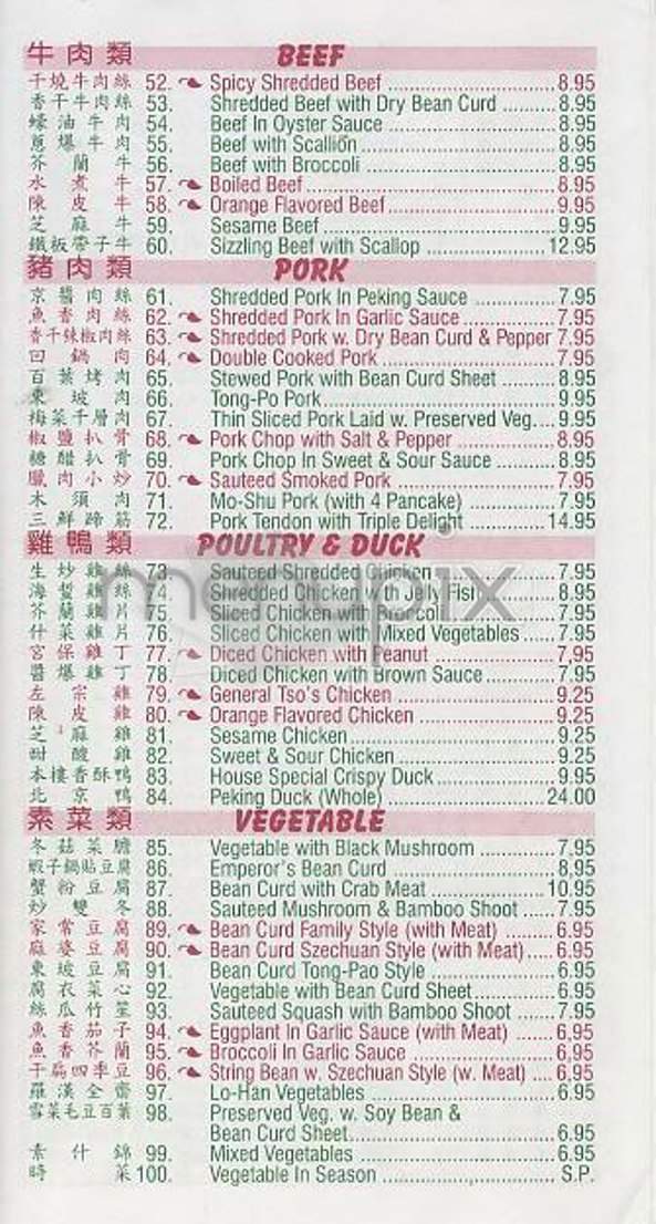 New Yeah Shanghai Deluxe - New York, NY menu_pic