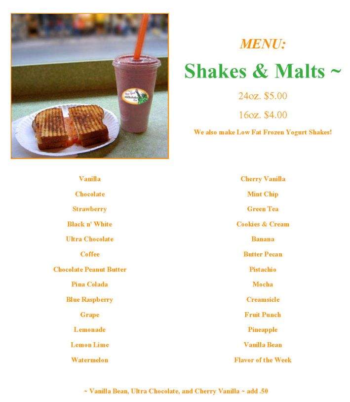 New York Milkshake Company - Hoboken, NJ menu_pic