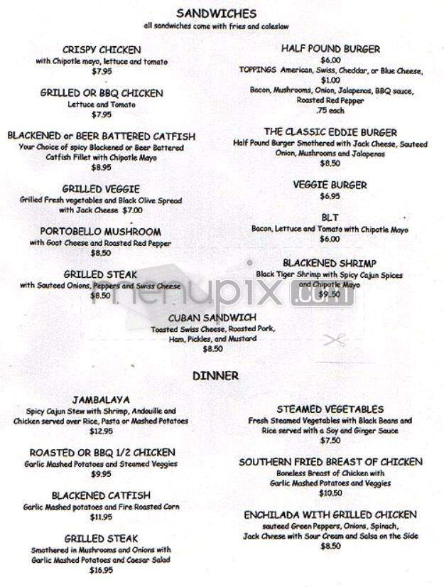 Nice Guy Eddie's - New York, NY menu_pic