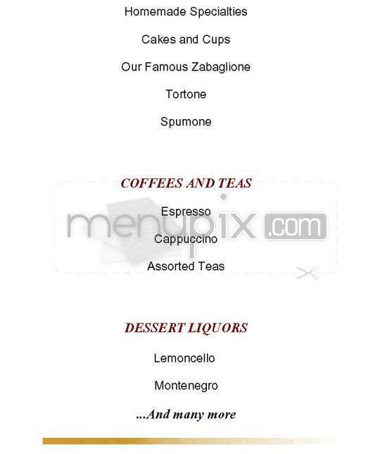Nicola Paone - New York, NY menu_pic