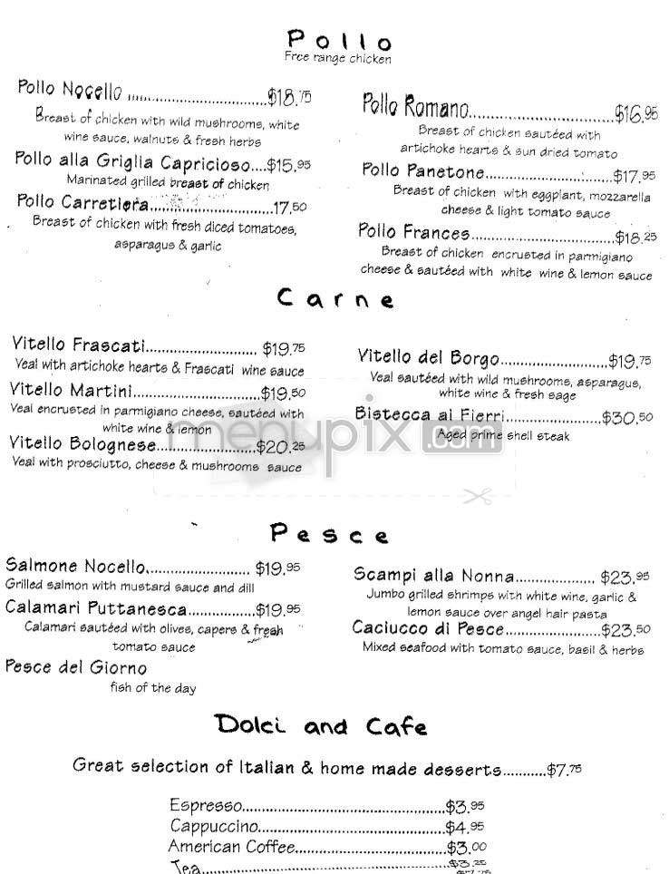 Nocello - New York, NY menu_pic