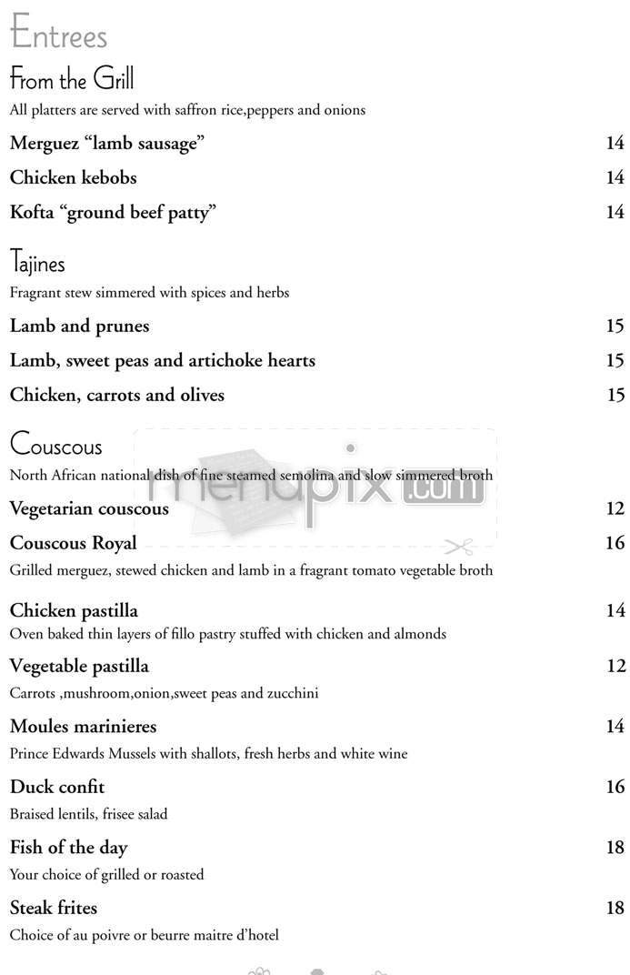 Nomad - New York, NY menu_pic