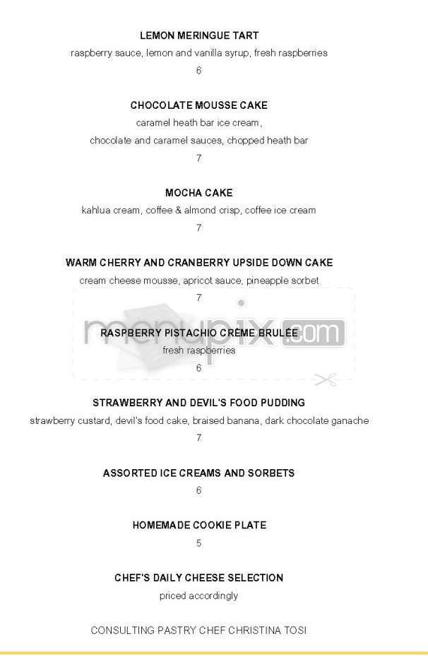North Square - New York, NY menu_pic
