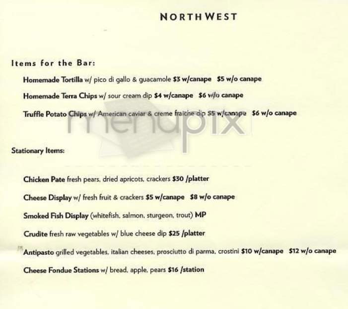 North West - New York, NY menu_pic