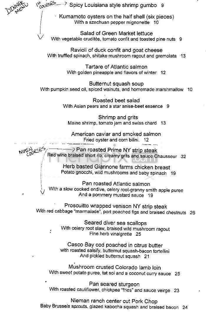 Oceo - New York, NY menu_pic