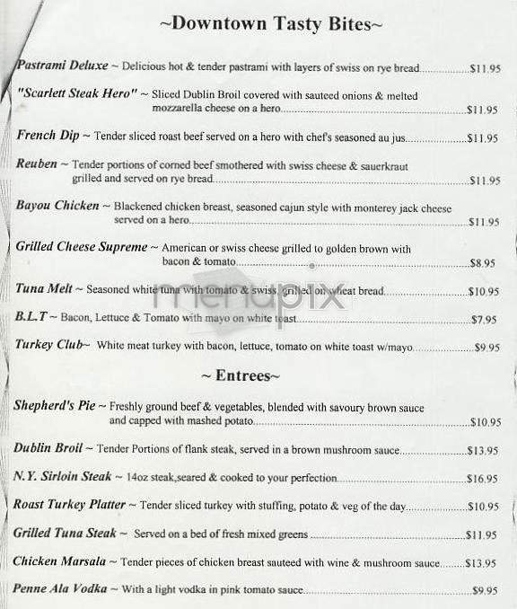 O'Hara's - New York, NY menu_pic