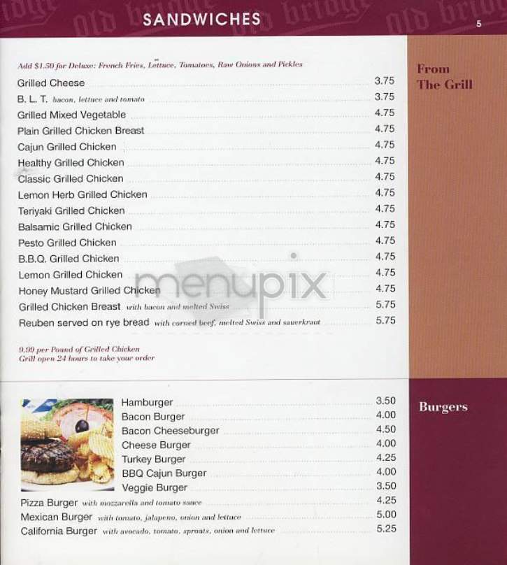 Old Bridge Gourmet Deli - New York, NY menu_pic