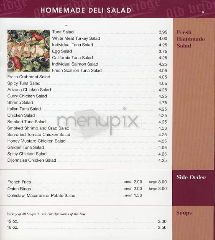 Old Bridge Gourmet Deli - New York, NY menu_pic