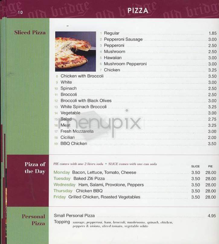 Old Bridge Gourmet Deli - New York, NY menu_pic
