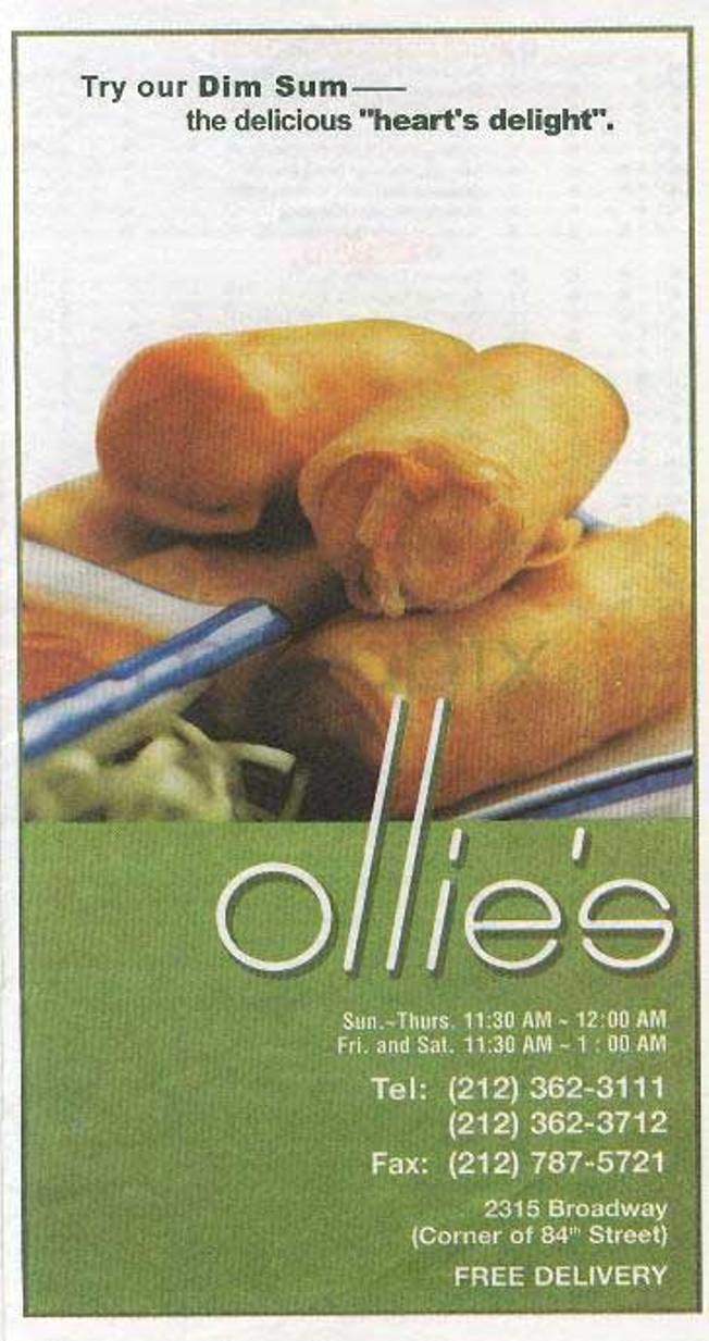 Ollie's - New York, NY menu_pic
