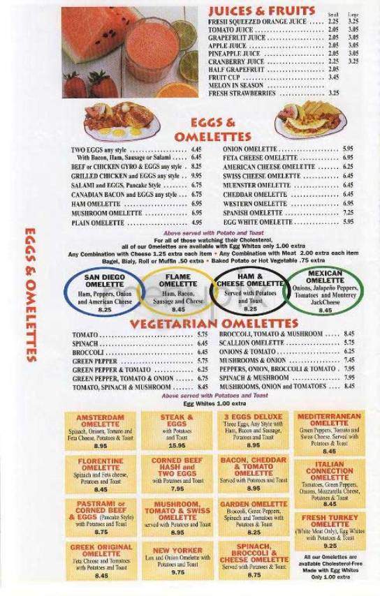 Olympic Flame Diner - New York, NY menu_pic