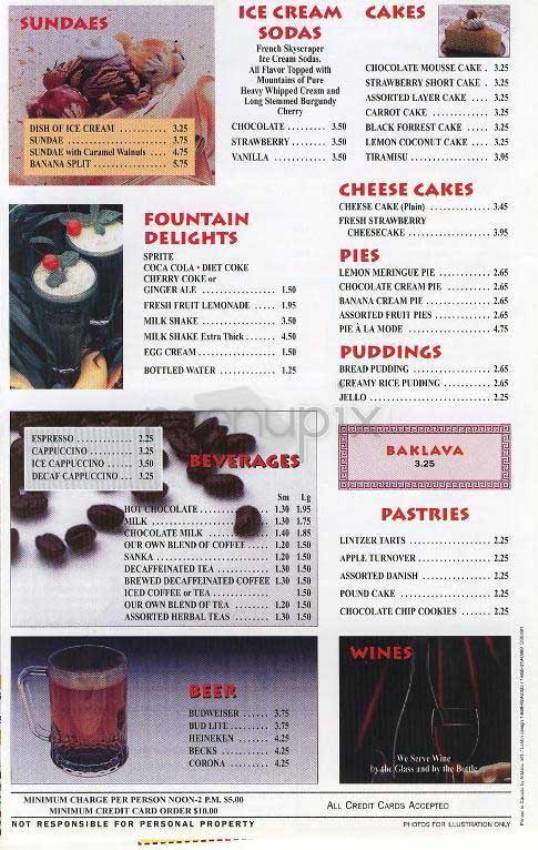 Olympic Flame Diner - New York, NY menu_pic