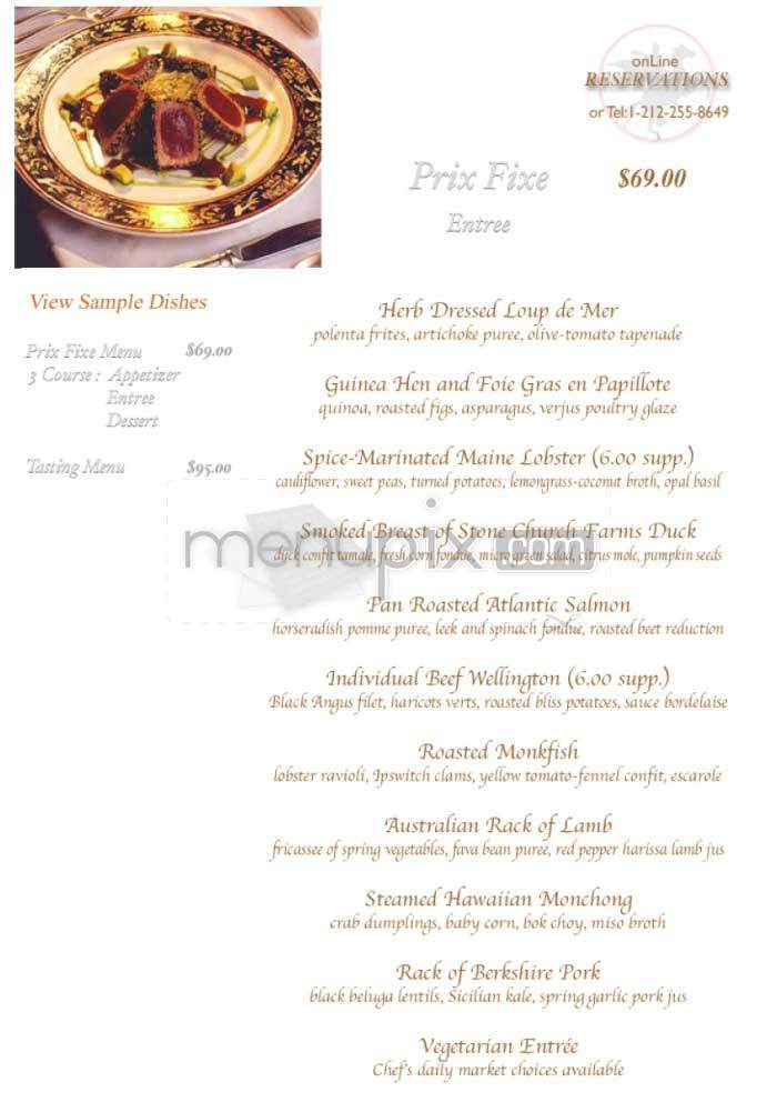 One If By Land Two If By Sea - New York, NY menu_pic