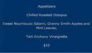 Kefi Restaurant - New York, NY menu_pic