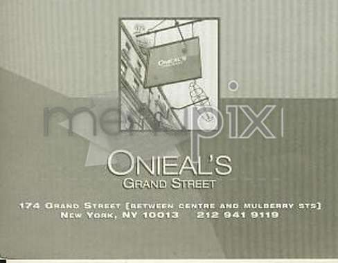 /302312/Onieals-Grand-Street-New-York-NY - New York, NY