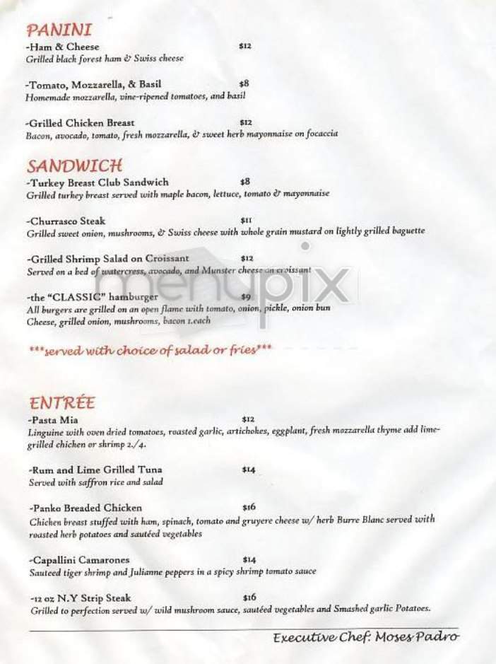 Opal - New York, NY menu_pic