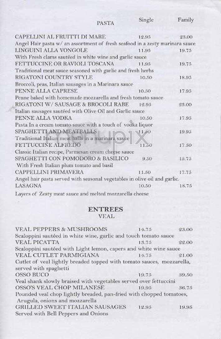 Osso Buco - New York, NY menu_pic