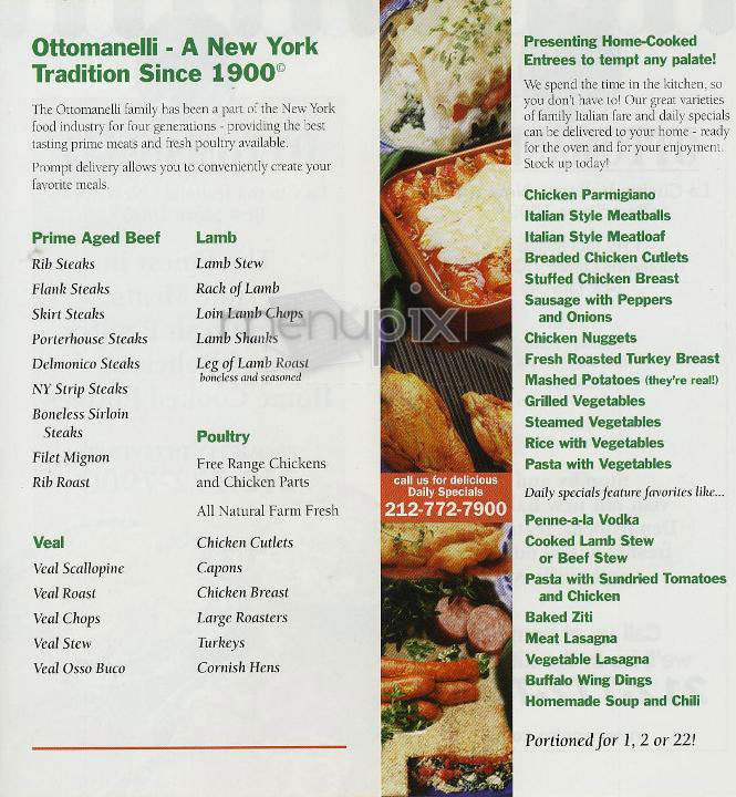 Ottomanelli - New York, NY menu_pic