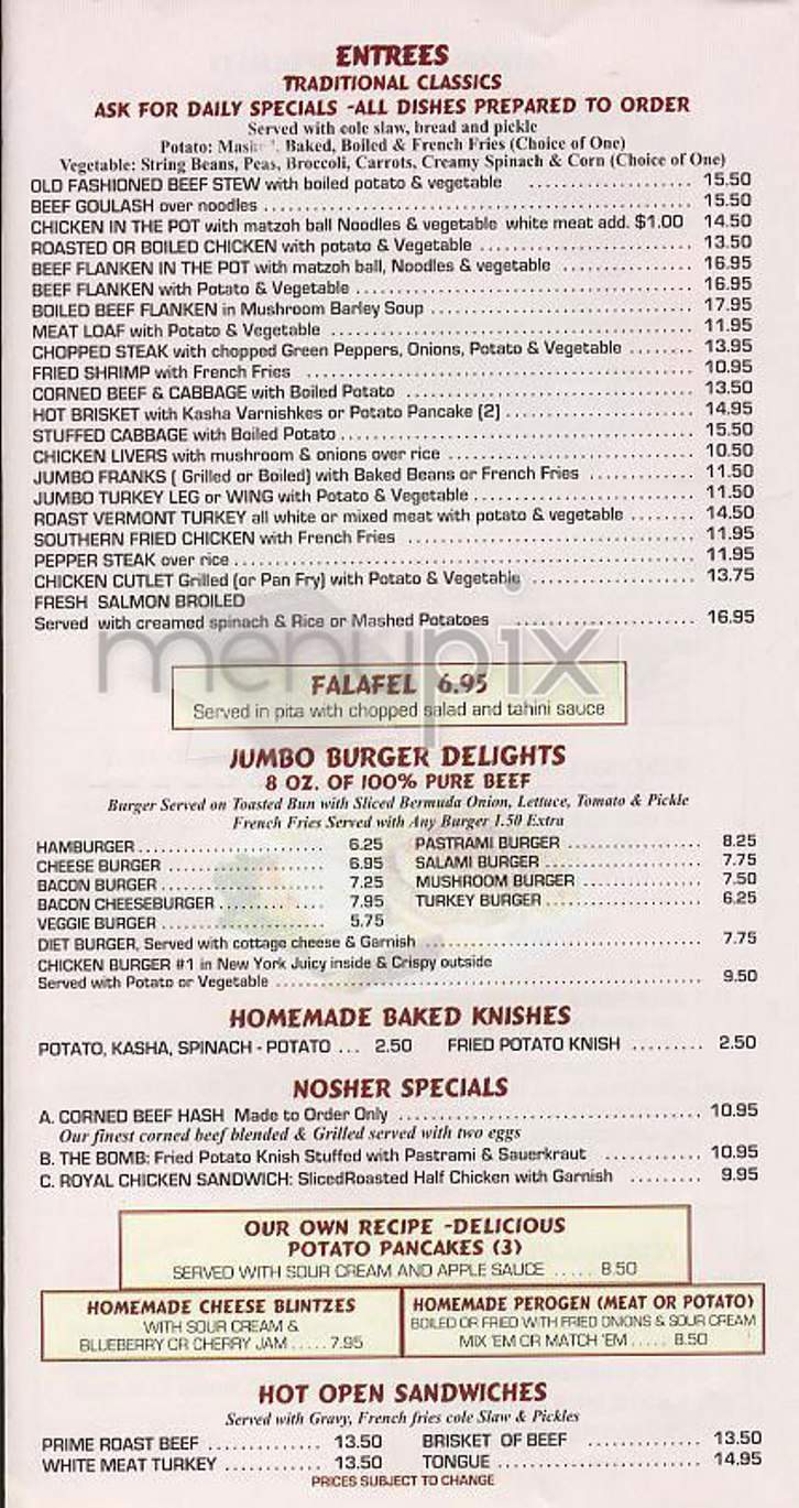 PJ Bernstein - New York, NY menu_pic