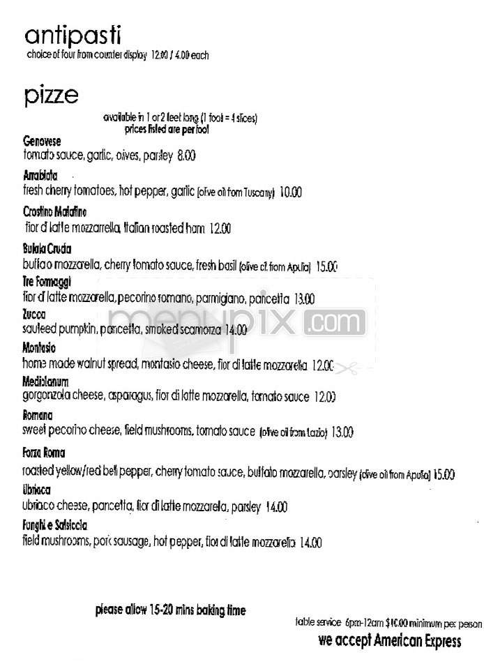 Pala - New York, NY menu_pic