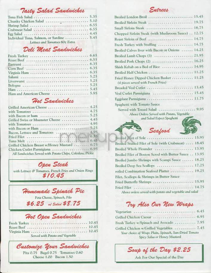 Palace - New York, NY menu_pic