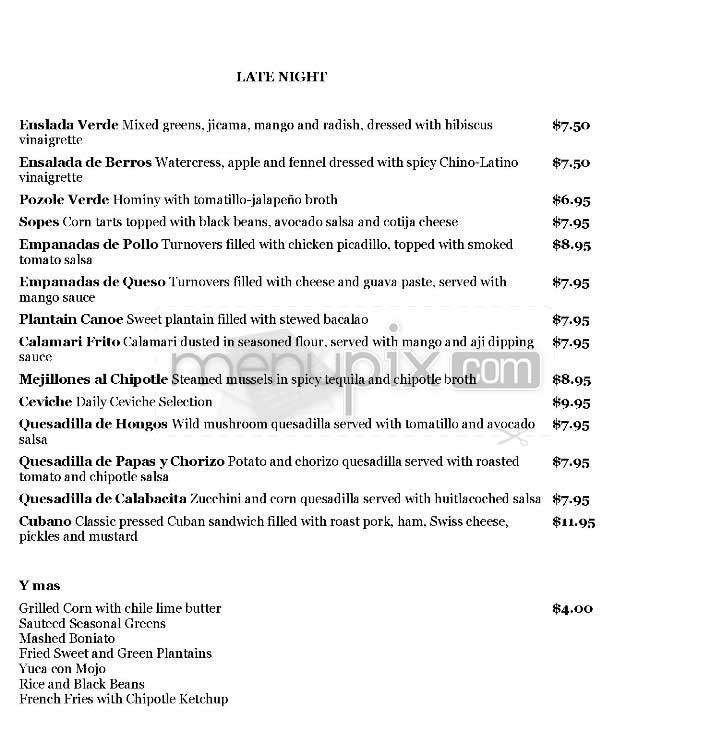Paladar - New York, NY menu_pic