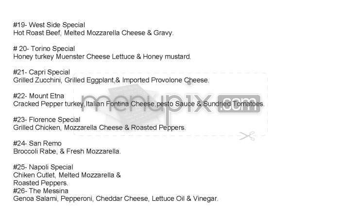 Pane Peppe - New York, NY menu_pic